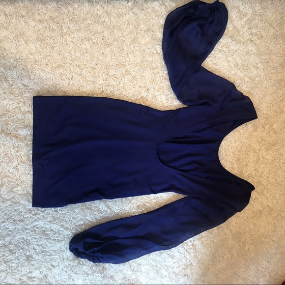 M Rampage Blue Bell Sleeve Dress - Picture 6 of 8